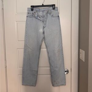 Levi's Men's Light Blue Straight Vintage Jeans